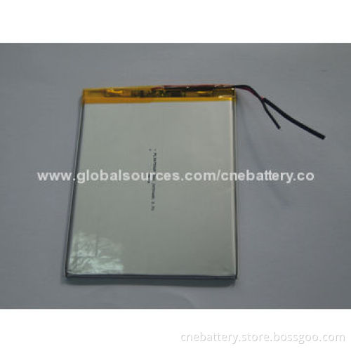 Lithium Polymer Battery, 3.7V and 2,650mAh Capacity for Printer, Solar Emergency Lamps, Controller